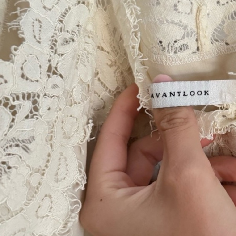 Ivory Lace Camisole Dress - Picture 8 of 16